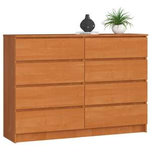 8 fiókos komód éger színben, K140 modell, AKORD bútor - Nappali bútor