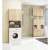 FIN bathroom cabinet, Sonoma oak, 2 doors, 4 shelves, tall storage, bathroom organization, bathroom decor, bathroom furniture, washer dryer combo, laundry room