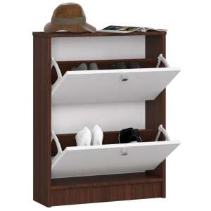 Akord - Klasszikus 2 Ajtós Cipősszekrény 60 cm - Wenge-Fehér