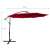 Akord ASTER 245x300cm piros kerti napernyő méretei