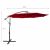 Akord ASTER 245x300cm piros kerti napernyő méretei