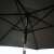 ORIENT kerti napernyő, sötétszürke, alulnézet, a bordák és a váz látható