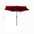 ORIENT red garden umbrella, tilt function, 270cm canopy, 235cm height