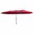 Akord TILIA Piros Dupla Kerti Napernyő Elszigetelve