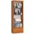Akord CLP Wide Standing Bookcase with Drawer, Alder Finish