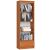 Akord CLP Wide Standing Bookcase with Drawer, Alder Finish
