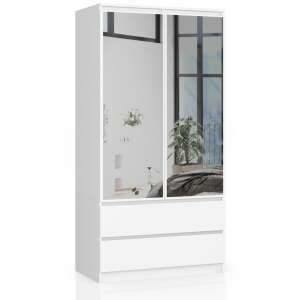 Cabinet s90 2d 2d 2s 2 mirrors clp white