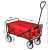TYRS Red Folding Garden Cart with Dimensions