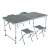 Akord AGIS grey camping table and chairs set