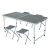 Akord AGIS grey camping table and chairs set