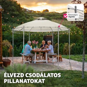 Tectake Luxusný Záhradný Pavilón - 3,5m 131668557 - Záhradné altánky