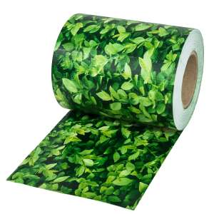 Taśma osłonowa do ogrodzenia PVC z wzorem liści, 35 metrów długości, 19 cm wysokości - Przeszkoda