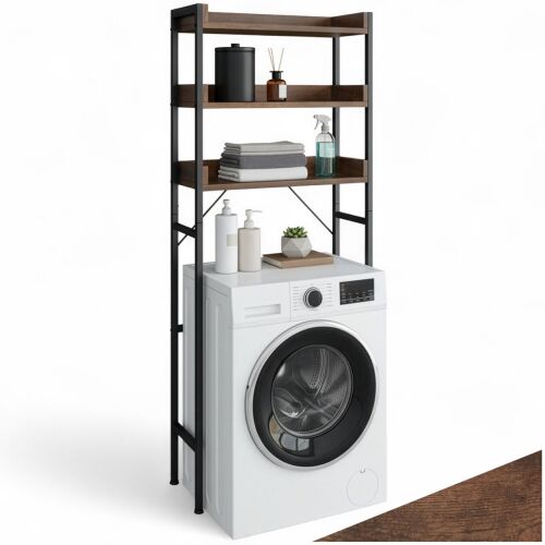 Tectake Seattle Fürdőszoba Polc - 3 Polcos - 67x25x165,5 cm 145001283