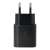 Pepita 25W USB-C PD adapter, front view, black, EU plug