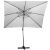 Springos XXL light grey rectangular garden umbrella