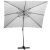 Springos XXL light grey rectangular garden parasol