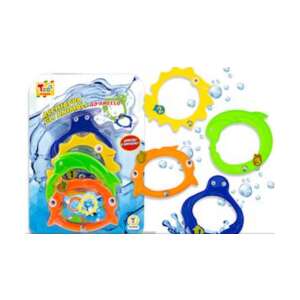 4 db színes állatos karika medencei játékokhoz, búvárkodó játékok gyerekeknek - Búvárkodás