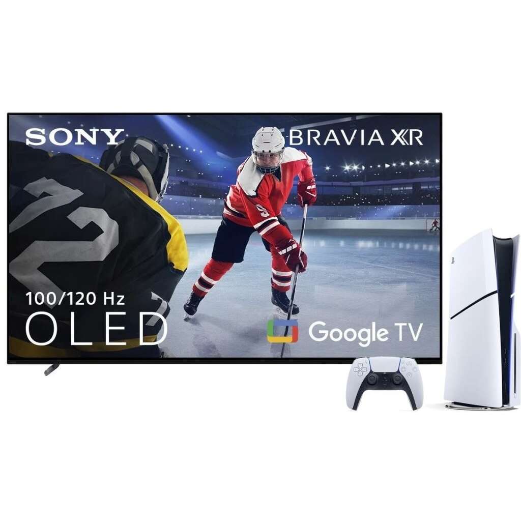 Sony xr-55a80l 55" 4k ultra hd smart oled tv + playstation 5 slim...