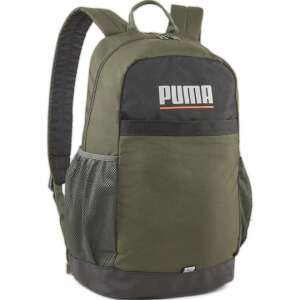 Puma Plus 2.1 backpack in khaki and black, featuring a large main compartment, a front pocket, and a side mesh pocket - Puma