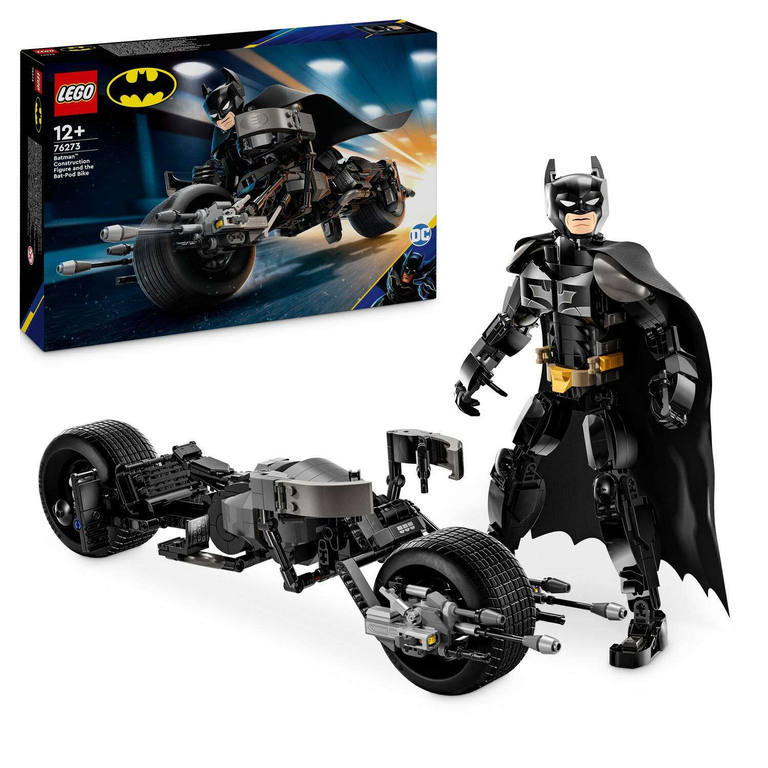 E-shop LEGO® DC Batman™ Zostaviteľná figúrka: Batman™ a motorka Bat-Pod 76273