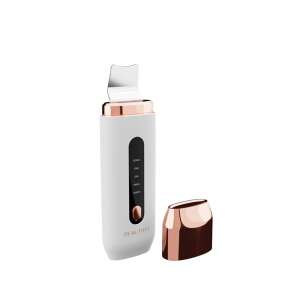 Beautifly Peeling B-Scrub PRO Multifunctional Peeling Device, white and rose gold, with charging base - Facial care device