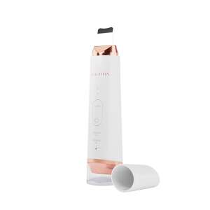 Beautifly Peeling B-Plasma PRO cavitation peeling device, white and gold, with a transparent cap - Facial care device