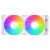 ID-Cooling Space SL240 XE WHITE CPU Water Cooler A-RGB Fans Top View