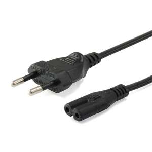 Equip 3 meter power cable for laptop, printer, monitor, projector, black - Power Cable