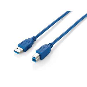 Equip USB 3.0 A to B cable, blue, 1 meter - Computers and Accessory