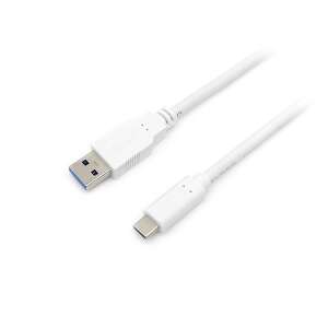 Equip USB-C to USB-A adapter cable, white, 1 meter - Data Cable