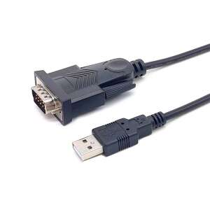 Equip USB-A to Serial (DB9) cable, black, 1.5m - Equip