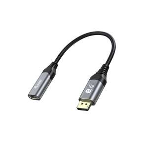 Adapter Equip DisplayPort 1.4 do HDMI, 8K/60Hz, szary - Konwerter DisplayPort