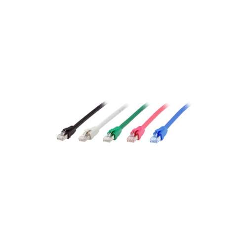 Equip Kábel CAT8.1 S/FTP patch cable, 40Gb/s, 0.5m, black, white, green, red, blue