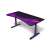 Arozzi Arena Deep Purple Galaxy Gaming Desk with Full-Surface Mousepad