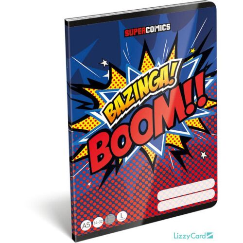 Elsős vonalas füzet A5 - Bazinga Boom