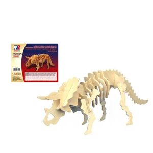 Triceratops 3D Fa Kirakós - Őslény Modell