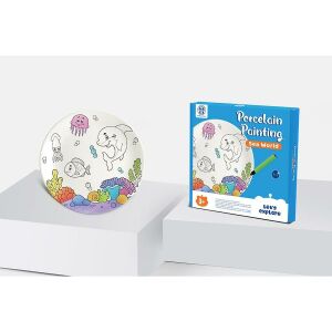 Let's Explore - Festhető Porcelán Tányér - Tengeri Világ - 1 db