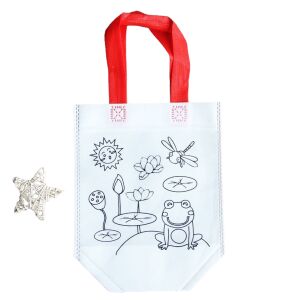 Kis festhető szatyor béka és szitakötő