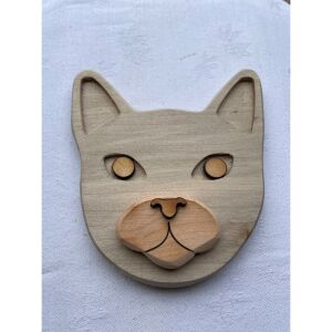 Natúr fa játék  - Cica fej
