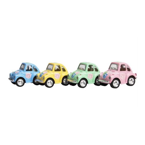 Pasztell Bogár Kisautó - Fém - 7-8cm 