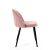 Oldalnézet az Akord 077 púder rózsaszín bársony étkezőszékről