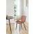 AKORD 017 rózsaszín bársony étkezőszék modern étkezőben