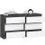 Akord CL100 6-drawer dresser, graphite grey and white finish