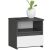 Akord CL1 graphite grey and white nightstand