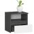 Akord CL1 graphite grey and white nightstand with open drawer