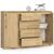 Akord Artisan Oak Kommode K140 with 2 doors and 4 drawers, open view