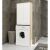 Bathroom fin 180 washing machine slab full 2d - sonoma oak / white 98126291