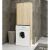 Bathroom fin 180 slate washing machine full 2d - sonoma oak 98126274