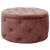 ALIA Púder Pink Velvet Storage Ottoman