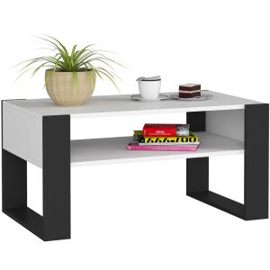 Domi coffee table white / black